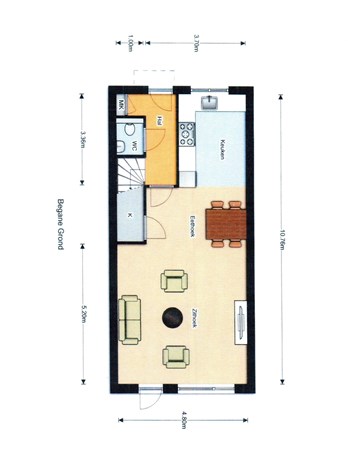 Plattegrond - Verger Der Kampstraat 37, 5941 DD Velden - plattegronden bg.jpg